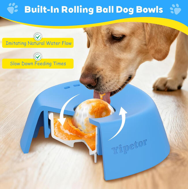 Yipetor Slow Feeder Lick Bowl for Liquid Treat
