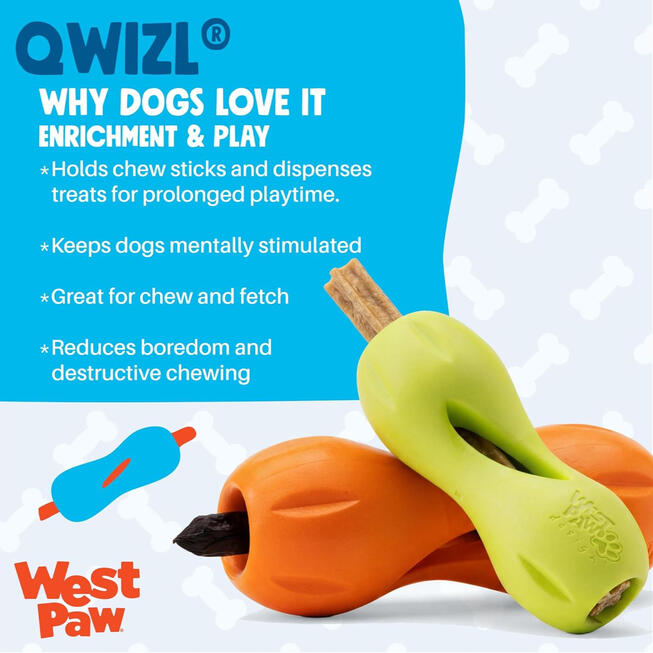 WestPaw Qwizl Bully Stick & Dental Treat Holder