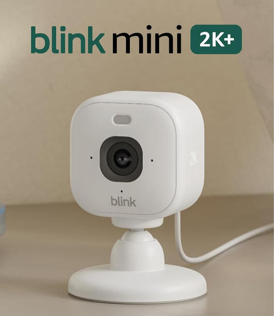 Blink Mini 2K+ – Home & Pet Indoor Security Camera