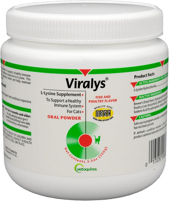 Vetoquinol Viralys - Lysine Immune Support Supplement for Cats & Kittens