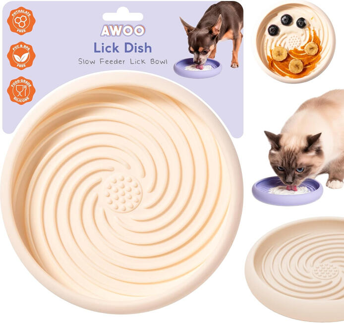 Awoo Lick Dish Slow Feeder